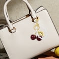 thumbnail image 4 of Farcauo Cherry Keychain Fashion Bag Charms Cute Pearl Keychains for Women Kawaii Red Purse Charm Car Keyrings, 4 of 7