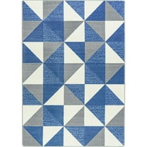 Cartwheel 5'4" x 7'8" area rug in color Blue Skies