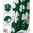 thumbnail image 6 of St. Patrick's Day Blackout Curtains 54 Inch Length 2 Panels Set for Living Room Bedroom, Green White Leaves Farmhouse Modern Art Room Darkening Window Curtains Thermal Black Out Curtain 52"x54", 6 of 8