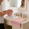 thumbnail image 4 of Toallas de baño de algodón suave: altamente absorbentes, de secado rápido y sin pelusa para el baño, spa, hogar o para invitados. Incluye un paño de limpieza de doble cara para quitar el polvo, el, 4 of 6