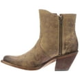 thumbnail image 4 of Lucchese Womens Harley Cowhide Floral Studded Round Toe Cowboy  Ankle Dress, 4 of 5