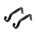 thumbnail image 2 of Mainstays 7/8”-1" Matte Black Adjustable Single Curtain Rod Bracket Set (2 Pack), 2 of 4