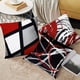 thumbnail image 3 of Billuyoard Fundas de almohada negras y rojas, fundas de almohada elegantes y duraderas para el hogar, transpirables, suaves y fáciles de cuidar Decoración del hogar W0081-1, 3 of 6