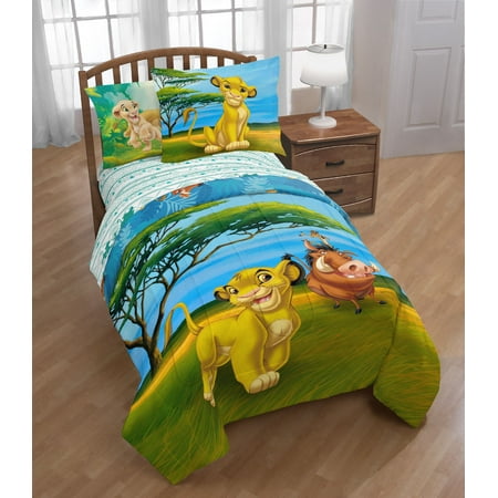 Lion King Twin Full Reversible Comforter Sham Set W Simba