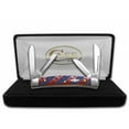 thumbnail image 4 of Case xx Knives Small Congress Stars & Stripes Dark Red Bone 1/500 Stainless Pocket Knife, 4 of 4