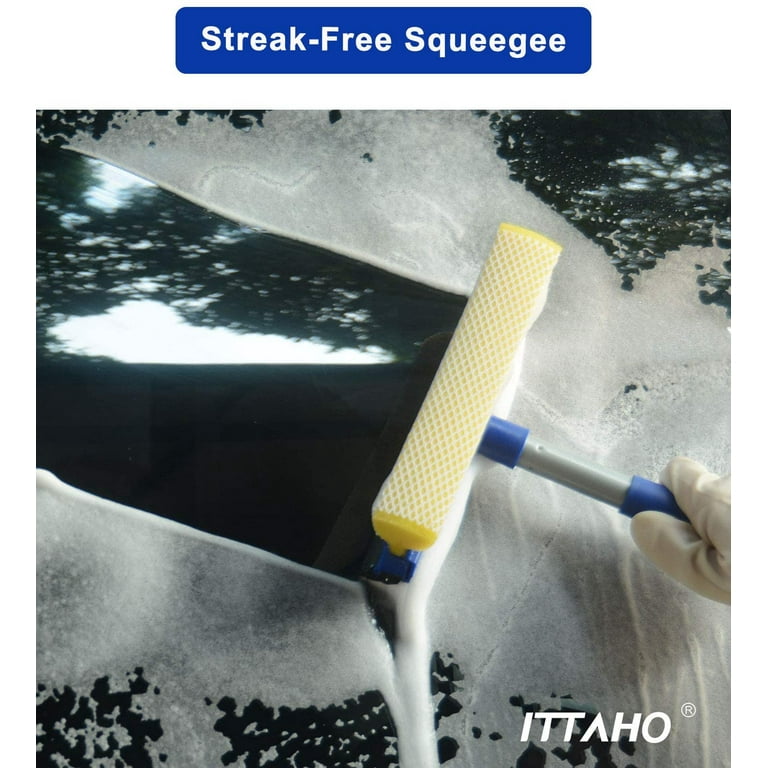 Squeegee for Window Cleaning, Extendable Squeegee Window Cleaner – ITTAHO