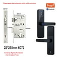 thumbnail image 2 of Door Lock, K7 Pro Biometric Fingerprint Door Lock Black Smart Lock Tuya App Remote Unlocking Password Keyless Lock Electronic Door Lock ,Easy to Install, 2 of 7