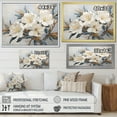thumbnail image 4 of Designart "Gently Muted Blossoms I" Rhododendron Floater Framed Canvas Wall Art, 4 of 5