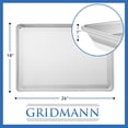 thumbnail image 3 of GRIDMANN 18" x 26" Commercial Grade Aluminum Perforated Baking Sheet Pan, Full Size Baking Tray - 12 Pans, 3 of 7