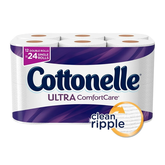 Cottonelle Ultra ComfortCare Toilet Paper Bath Tissue 12 Double Toilet Paper Rolls