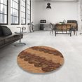 thumbnail image 4 of Ahgly Company Machine Washable Indoor Rectangle Transitional Red Brown Area Rugs, 5' x 7', 4 of 7