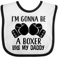 thumbnail image 3 of Inktastic Boxer Like Daddy Boxing Boys or Girls Baby Bib, 3 of 4