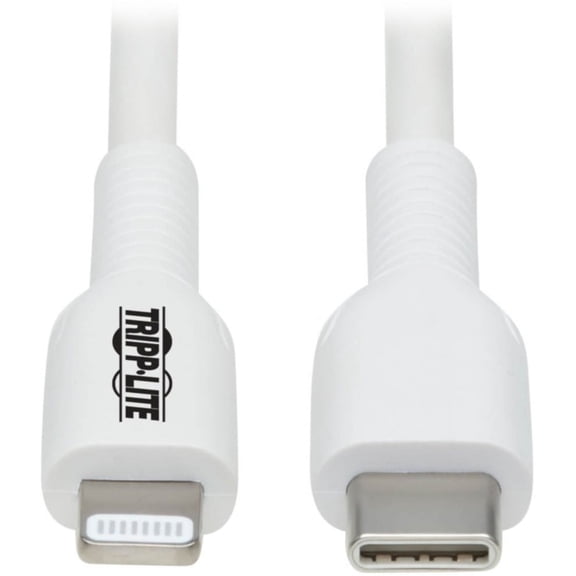Tripp Lite C To Lightning Sync/ Cable, Mfi Certified - 2.0, M/m, 1m (3.3 Ft) - Lightning Cable - Type-c Male To Lightning Male - 3.3 Ft - White