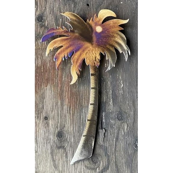 Wall Mounted Palm Tree Home Decor, Metal Wall Art, Wall Hanging, Welcome Sign