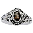 thumbnail image 3 of Natural Smoky Quartz - Brazil 925 Sterling Silver Ring s.5 Jewelry DGR1131_H_5 R-1044, 3 of 7