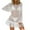 White, variant on hotojiny Beach Cover up for Women Trendy Fringe Crochet Knit Top Summer Long Sleeve Hollow out Bikini Coverups
