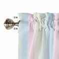 thumbnail image 4 of Colorful Striped Kitchen Curtains and Valances Set, 3 Piece Kitchen Curtains Set 36 Inch Length, Rainbow Color Stripes Rod Pocket Curtains Tier Farmhouse Window Curtains, 4 of 6