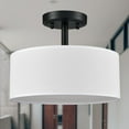 thumbnail image 2 of Modern Black Light Fixture Ceiling Mount Flush Mount Drum Ceiling Light, 2 of 7