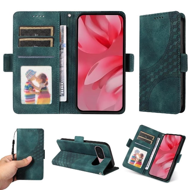 Funda GANGXUN para Google Pixel 9A con diseño acolchado elegante, cuero PU, protección total y ajuste preciso