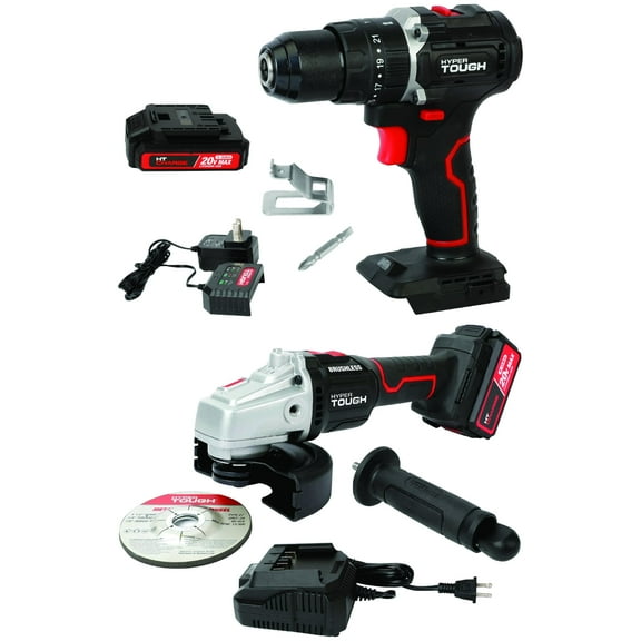 HT 20v Hammer Drill & HT 20V Angle Grinder