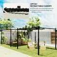 thumbnail image 4 of Outsunny 10' x 10' Retractable Pergola with Magnetic Fixture, UPF30+ Patio Pergola, Cream White, 4 of 10