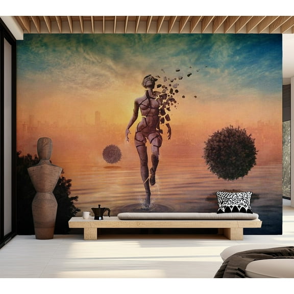 Tiptophomedecor Abstract Wallpaper Wall Mural - Walk On The Water