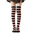 thumbnail image 1 of Calcetines altos a rayas para mujer, coloridos, por encima de la rodilla, retro, elásticos, para niñas, cosplay, disfraz de Lolita, 1 of 8