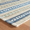 thumbnail image 5 of Dash & Albert Long Slade Handwoven Cotton Rug, 2' x 3', Indigo, 5 of 7