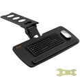 thumbnail image 1 of VEVOR Keyboard Tray under Desk Adjustable Height, Height and Angle Adjustable under Desk Keyboard Tray Slide out, Large 25x9.8 inch Keyboard Holder under Desk for Typing in Home, Office Work, 1 of 9