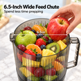 thumbnail image 3 of Cold Press Juicer Machine, 3-in-1 Juice Maker for Juice, Sorbet & Nut Milk, 6.5" Extra Wide Feed Chute, 100oz Capacity and 350W Motor, Black, 3 of 10