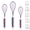 3.Rainbow, variant on SIMDOO Rose Gold Whisk Set Pack of 3 Stainless Steel 8" 10" 12" Whisks for Cooking, Beater, Kitchen Wire Wisk Gold Whisk Set Pack of 3 Stainless Steel 8" 10" 12" Whisks for Cooking, Beater, Kitchen