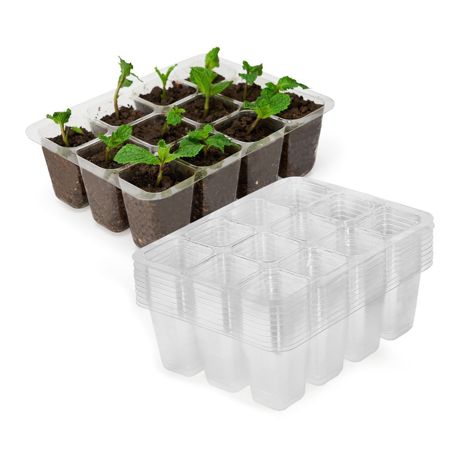 10Pcs/Set Seedling Trays Gardening Germination Plastic Plant Growing