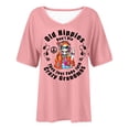 thumbnail image 4 of Tumotour Vintage Shirts For Women V-Neck Printed Short Sleeve T-Shirt Retro Style Oversized Loose Casual Pattern T-Shirt Top, 4 of 4