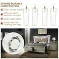 thumbnail image 6 of 6 Inch / 15cm Acrylic Furniture Legs, Btowin VCF 4Pcs Tapered Clear Glass Furniture Feet with Threaded 5/16'' M8 Hanger Bolts & Mounting Plate & Screws for Cabinet Coffee Table End Table Bed, 6 of 7