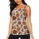 thumbnail image 1 of Balery Pinecone Autumn Pattern Camiseta sin mangas estampada ligera para mujer, tops de entrenamiento sin mangas, camisetas de yoga transpirables de secado rápido.-Large, 1 of 7