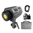 thumbnail image 1 of CL100XM Studio COB Photography Light 110W LED Video Light 5600K CRI97+ Dimmable 7 Lighting Effects APP Control with Bowens Mount Reflector Carrying Bag for Vlog Live Streaming Portrait Prod, 1 of 7