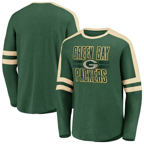 Men's Starter Green/White Green Bay Packers Halftime Long Sleeve T