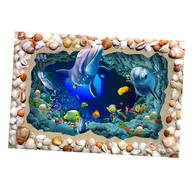 3D Acuario Paisaje Póster Pecera Vivarium Fondo S Yuyangstore Imagen del fondo del tanque de pescados