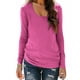 thumbnail image 3 of RKSTN Long Sleeve Shirts for Women Oversized Crewneck Slim Base Layer T Shirt Top Womens Casual Solid Plus Size Round Neck Loose Fits Comfy Cozy Basic Tee Shirt Fall Spring Clothes, 3 of 10