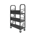 thumbnail image 3 of FixtureDisplays® Metal Book Cart Library Cart Pew Cart Mobile Book Storage School Book Organier 18465, 3 of 5