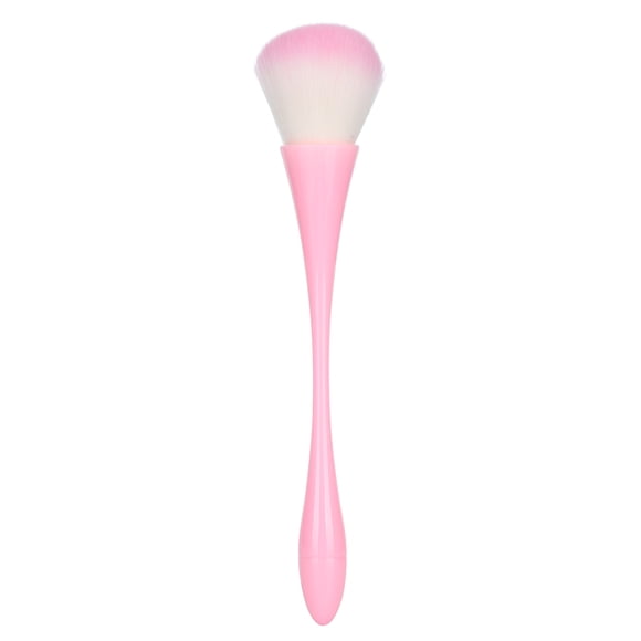Brocha portátil para polvos sueltos, colorete, iluminador, maquillaje, herramienta cosmética