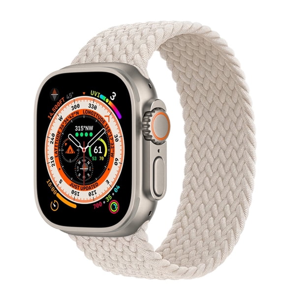 Correa para Apple Watch Band 44 mm 40 mm 45 mm 41 mm 42 mm 38 mm 49 mm Elástico trenzado solo loop Pulsera iWatch Series 8 Ultra 7 se 3 6 Dengxun unisex