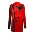 thumbnail image 4 of WXLWZYWL Womens Halloween Costumes 2024, Cute Pumpkin Ghost Bat Cat Spider Printed Long Sleeve Cardigan Sweaters for Women Lightweight, 4 of 5