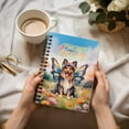 thumbnail image 3 of Welcome Spring Fairy Shetland Sheepdog in Flower Meadow Spiral Bound Journal Sheltie Dog Lover Gifts 5x7in Spiral Notebook - 13002, 3 of 5