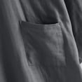 thumbnail image 4 of uublik Robes for Men Lightweight Bathrobe Long Robe Soft Spa Bath Robe Sleepwear for Male Gray, 4 of 5