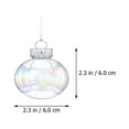 thumbnail image 2 of OUNONA 12Ud Adornos Navideños En Esferas Plásticas Para De Fiestas Y Hogar, 2 of 8