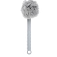 thumbnail image 2 of Cepillo de baño exfoliante de mango largo con bola de malla - Gris, 2 of 10