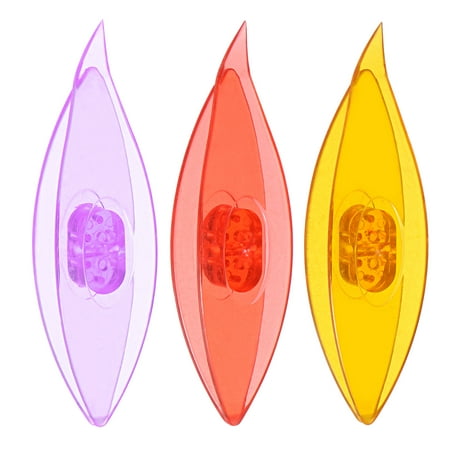 

Uxcell Tatting Shuttles 77x21x11mm Colorful Plastic Shuttles 3 Pack Amber Red Purple