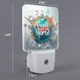 thumbnail image 2 of Honeii Travel Around The World Print LED Night Light with Light Sensor, Night Lights Plug Into Wall,Ideal for Bedrooms and Hallways-EU, 2 of 7