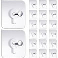 thumbnail image 2 of Clearance 20pcs Photo Frame Stickers, Seamless Wall Hooks, Punch-free Strong Adhesive Hooks, 2 of 5